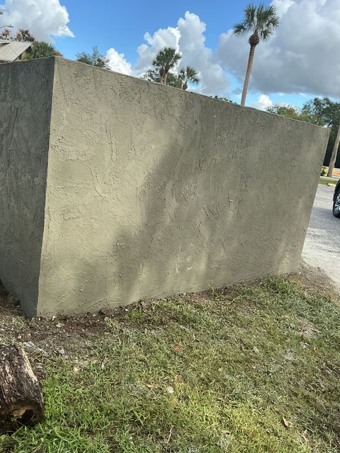 Stucco wall texture and finish detail